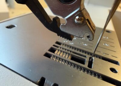 Nadel richtig eingemittet