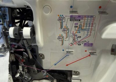 Bernina Overlock 1300 MDC Wie einfädeln